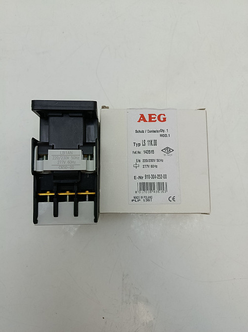 Контактор AEG LS 11K.00 (Артикул 143515) — 220-230V, 1 шт Луцк - изображение 1