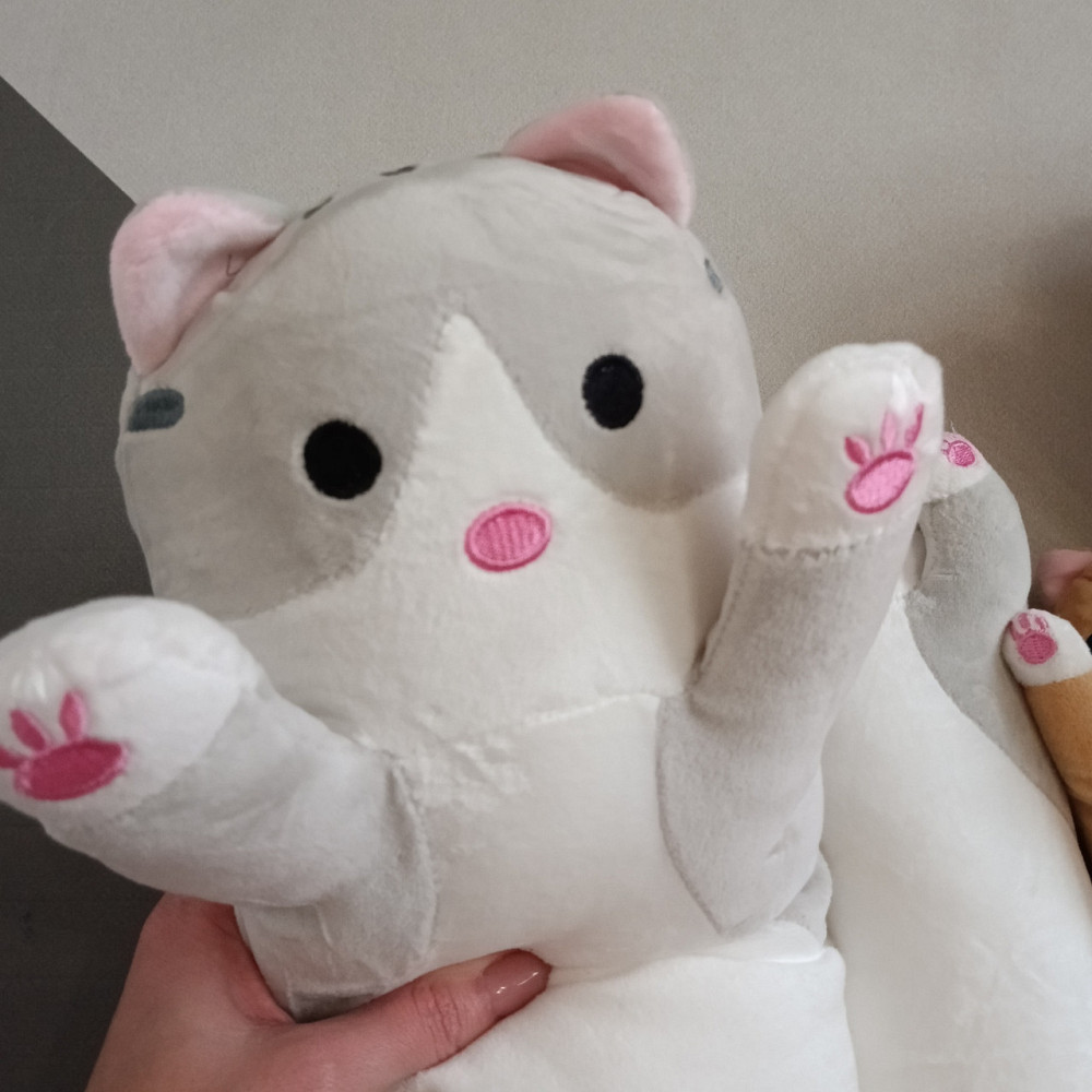 Кіт батон мяка іграшка подушка обнімашка 90см Київ - фото 2