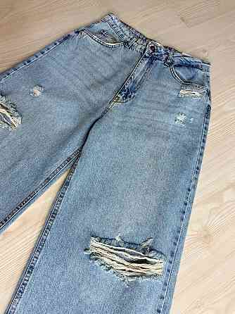 Джинси жіночі Its Basic 3311-1 super baggy широкі рвані блакитні, блакитний, 36, 36, 75 см, 103 см Київ