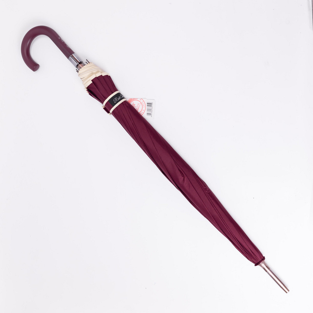 Класичний червоний зонт-трость з чохлом Київ - фото 1