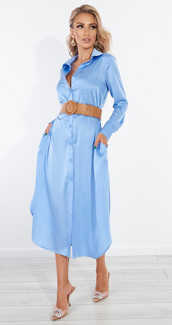 Шелковое платье рубашка (44) Киев - изображение 2