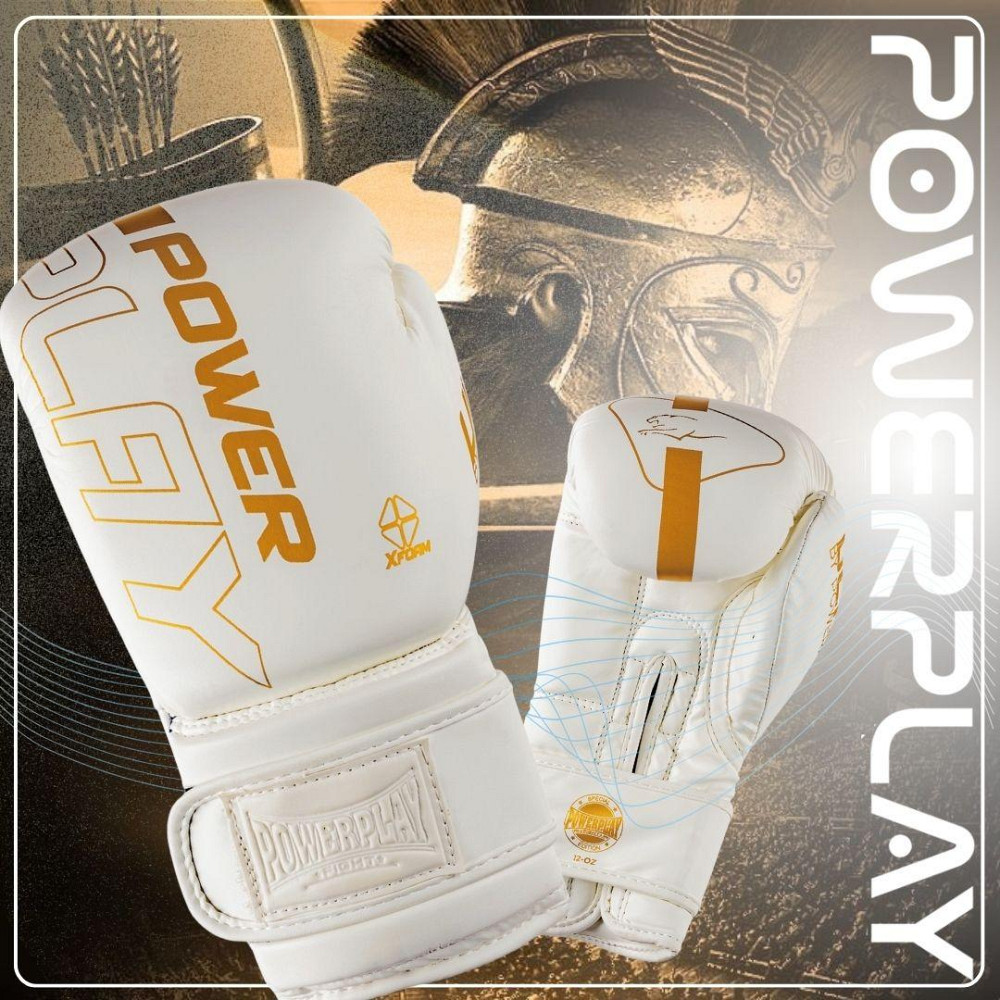 Боксерські рукавиці PowerPlay 3089 Alpha Білі 10 унцій Каменское - изображение 7