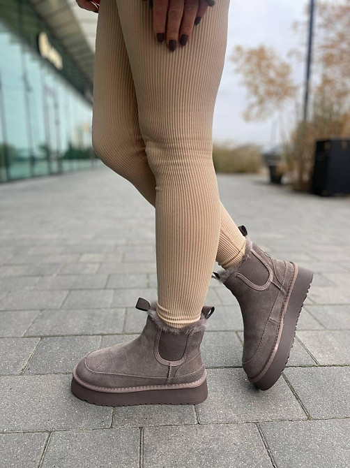 WSMR Угги жіночі WSMR кофе натуральная замша высота 13 см размер 36-41 (5679) Коломыя - изображение 6