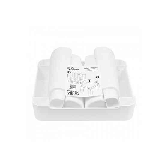 Детский табурет 0891TXK белый, до 75 кг 32 х 32 х 28 см Винница