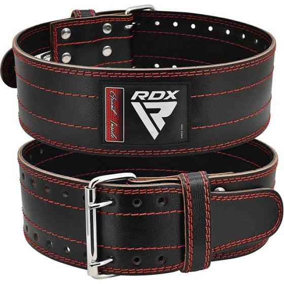Пояс для пауерліфтингу RDX RD1 шкіряний Red M Кам'янське