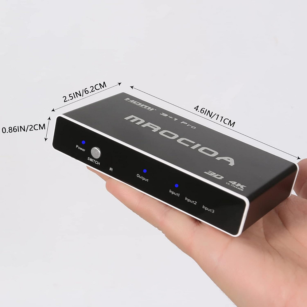 Перемикач Mrocioa HDMI Switch 3 in 1 Луцьк - фото 3