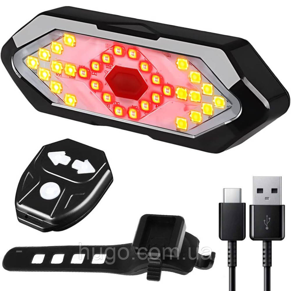 Ліхтар велосипедний задній з покажчиком поворотів FY-1820 Луцк - изображение 2