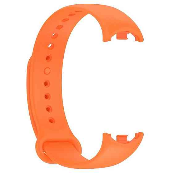 Силіконовий ремінець для Xiaomi Mi Band 8 Soft Touch Помаранчевий (Orange) Київ