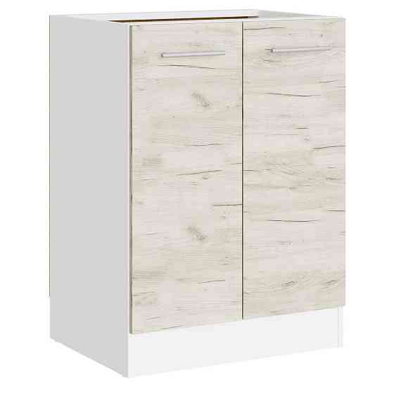 Кухонний модуль нижній Еверест Еко 600 дуб крафт білий/білий (без стільниці) 60х46х82 см (DTM-071025) Дніпро