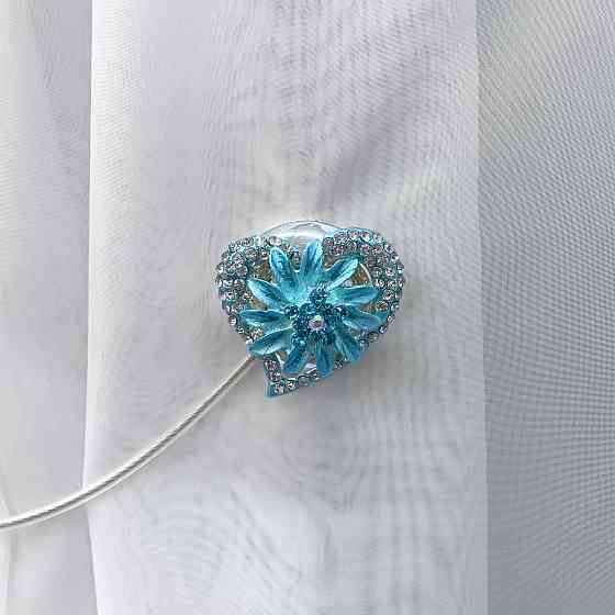 Магніти для штор та гардин "Amour" набір 2 шт Блакитний (81-212) Київ