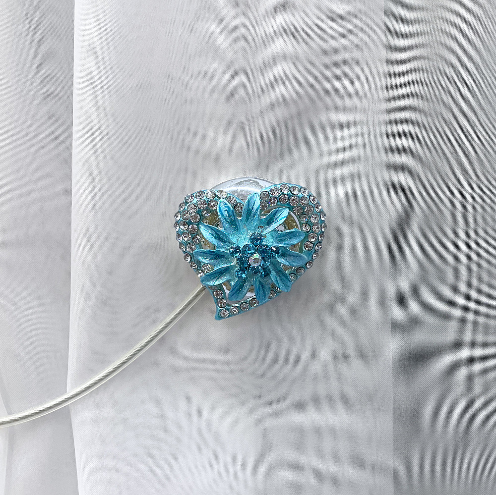 Магніти для штор та гардин "Amour" набір 2 шт Блакитний (81-212) Київ - фото 2