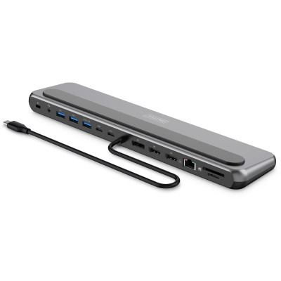 Порт-реплікатор Digitus USB-C > 2xHDMI/1xDP/3xUSB-A/USB-C/RJ54/PD/Audio (DA-70919) Вінниця - фото 4