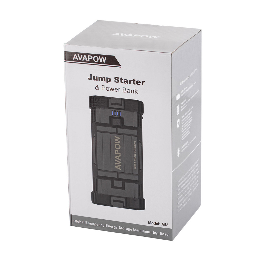 Пусковое устройство Jump Starter для авто AVAPOW A58 (4000A) 71,04 Wh/19200mAh Киев - изображение 9