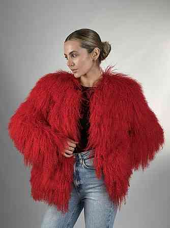 Шуба женская из ламы Красный 42/44 Харьков