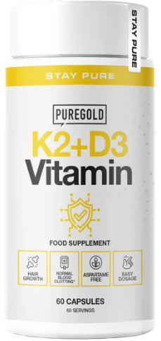 Вітаміни Pure Gold K2 D3 Vitamin 60 капс Київ - фото 1