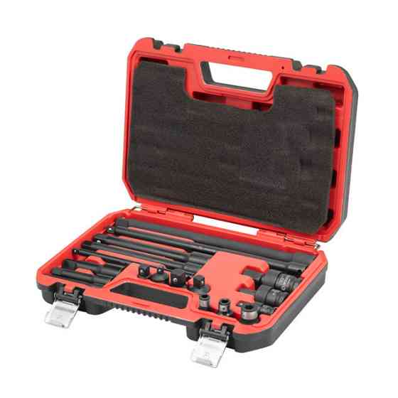 Набор переходников и удлинителей ударных, 18 ед., Cr-V/Cr-Mo, STORM INTERTOOL ET-8513 Киев