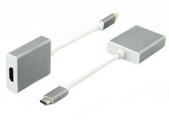 Перехідник USB 3.1 Type-C --> HDMI (F), сріблястий Вінниця