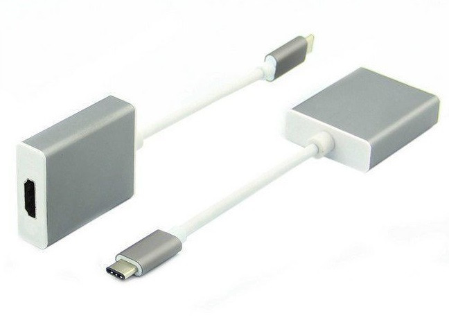Перехідник USB 3.1 Type-C --> HDMI (F), сріблястий Вінниця - фото 1