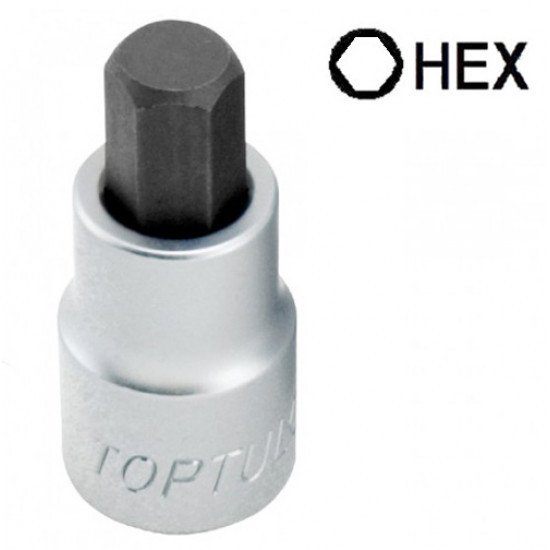 Головка з битою HEX H17 55мм 1/2&quot; BCDA1617 Toptul Вінниця - фото 1
