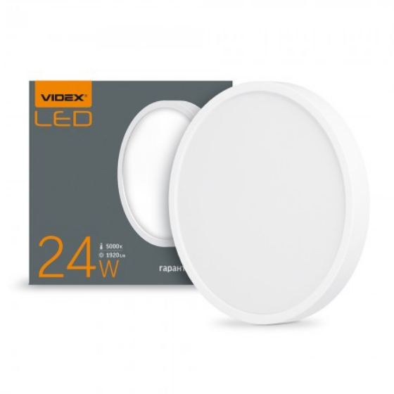 LED Світильник накладний круглий 24W 5000К 220V VL-DLRS-245 Videx Житомир