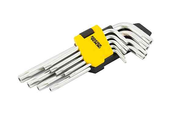 MASTERTOOL Ключі TORX MASTERTOOL CrV Т10/Т50 55/133 мм набір 9 шт 75-0960 Коломия