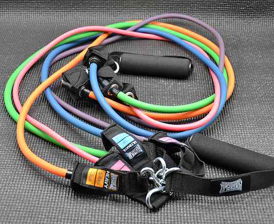 Набір трубчастих еспандерів PowerPlay PP-4102 Expander Set 5шт. (До 35 кг.) Кам'янське