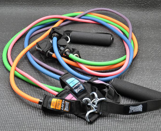 Набір трубчастих еспандерів PowerPlay PP-4102 Expander Set 5шт. (до 35 кг.) Каменское - изображение 5
