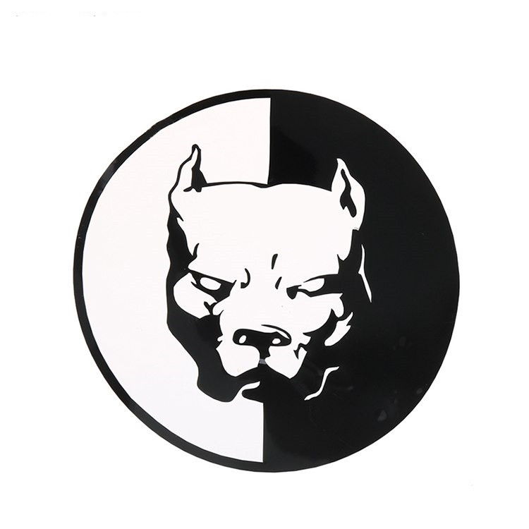 Наклейка на авто Пітбуль Чорна Київ - фото 5