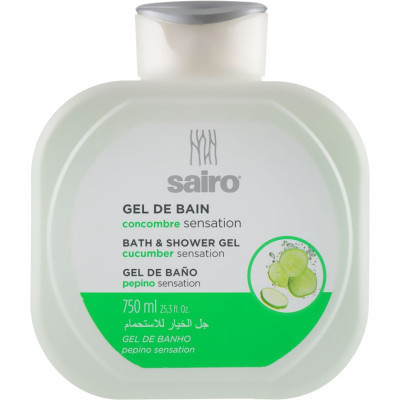 Гель для душа Sairo Bath And Shower Gel Огурец 750 мл (8414227058171) Винница - изображение 1