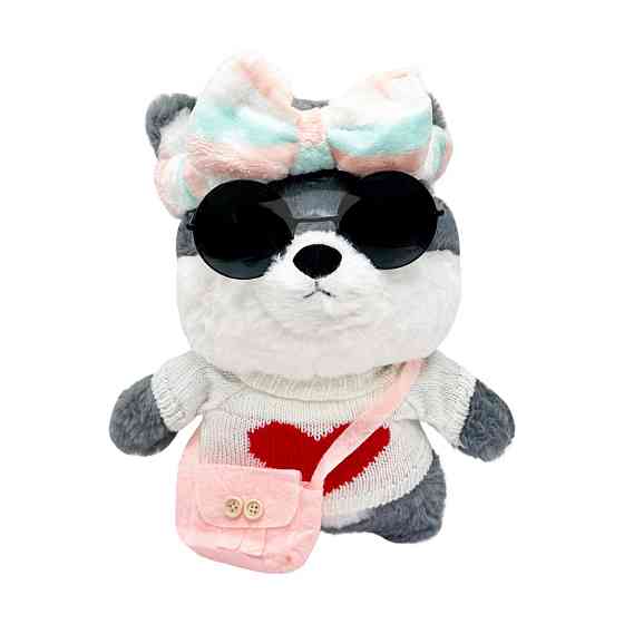 М'яка іграшка "Песик" K0201(Grey) одяг в асортименті, 30 см Вінниця