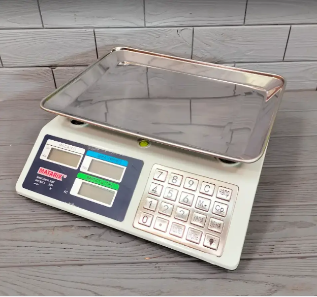 Весы торговые с платформой MATARIX MX-414 S MB 50кг Одесса - изображение 8