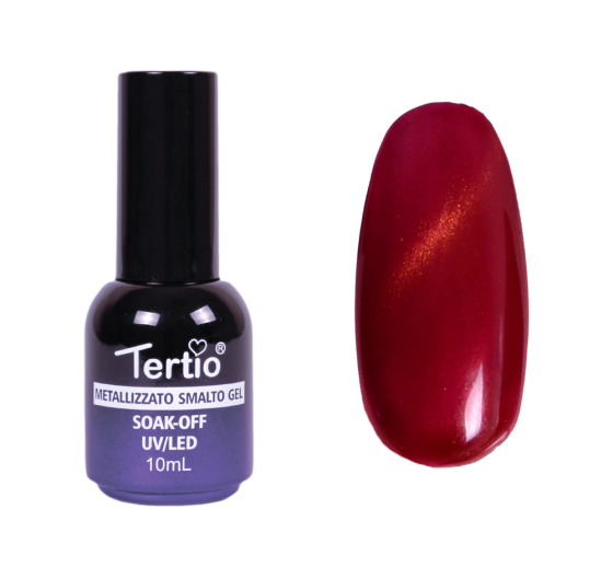 ГЕЛЬ-ЛАК №009 (СЛИВОВО-ЧЕРВОНИЙ МАГНІТНИЙ) КОТЯЧЕ ОКО 10 МЛ TERTIO Київ