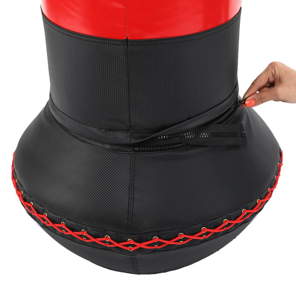 Мешок боксерский напольный Zelart BO-9654 высота 160см черный-красный Киев - изображение 8