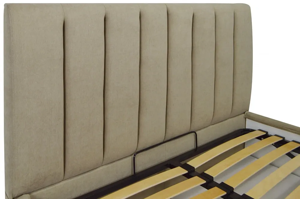Кровать Двуспальная Sanam Comfort 180 х 200 см Fibril 10 С подъемным механизмом и нишей для белья Темно-бежевый Днепр - изображение 11