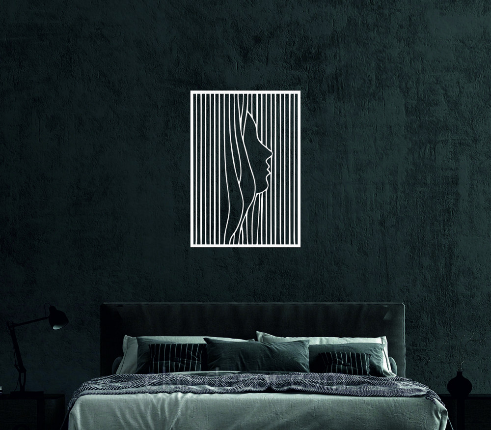 Декоративне настінне 3D Панно «Силует жінки», Декор на стіну з об'ємом Київ - фото 4