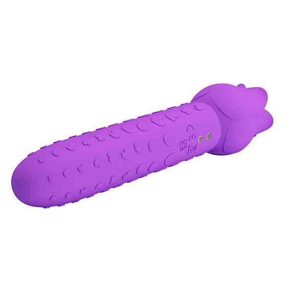 Вибратор PRETTY LOVE All Rounder Dual-Action, силикон, фиолетовый, двойная стимуляция Sex Aura Киев