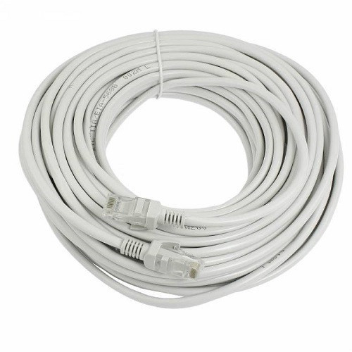 Патч-корд RJ45 17 м, мережевий кабель UTP CAT5e 8P8C, LAN інтернет-кабель, білий Київ - фото 1
