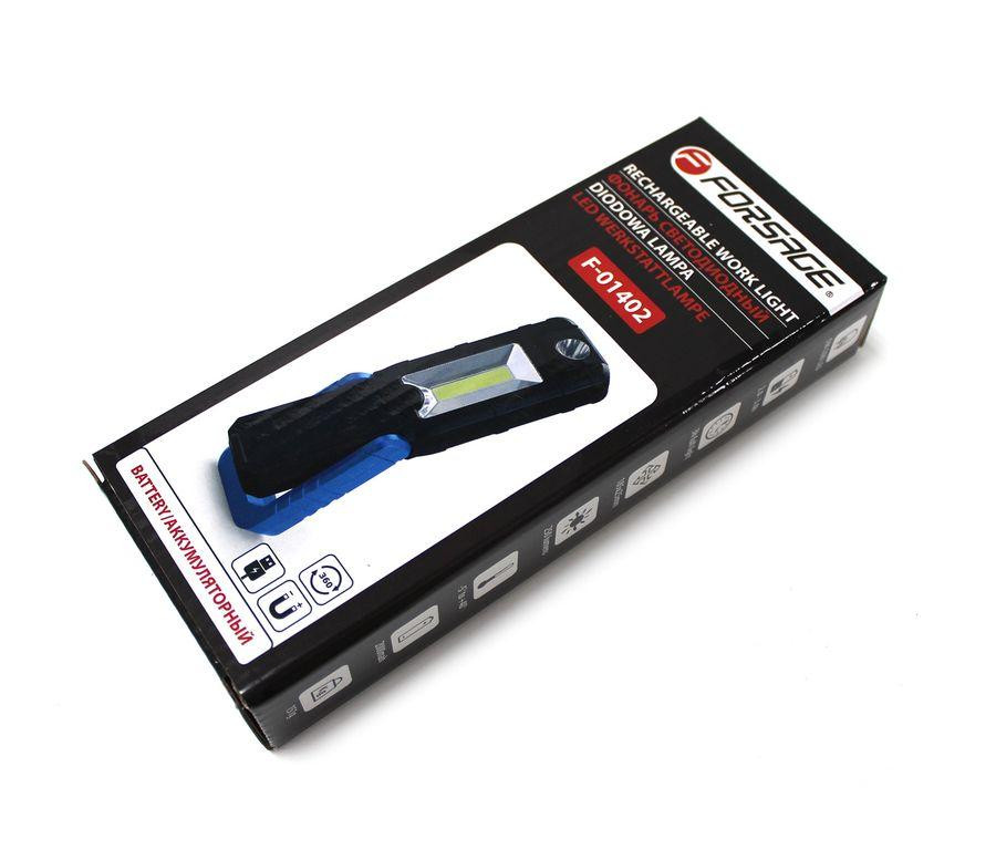 Лампа світлодіодна акумуляторна (5W COB + 1W, магніт, 180гр., 250Lm, 2000mAh, зарядка12V, час раб.3ч Одеса - фото 3