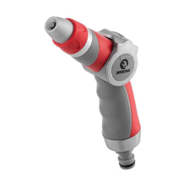 Пістолет-розпилювач для поливу, 3 режими, плавне регулювання потоку води, LUXURY INTERTOOL GE-0018 Київ - фото 2