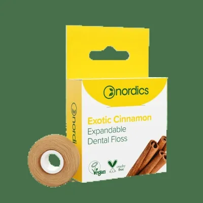 Зубна нитка Nordics Expandable Dental Floss Exotic Cinnamon 30 м (3800500324111) Вінниця