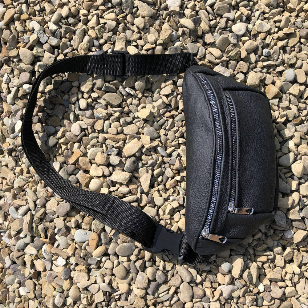 Сумка бананка чоловіча через плече шкіра, Бананка універсальна Шкіряна сумка на груди KO-66 Львів - фото 15