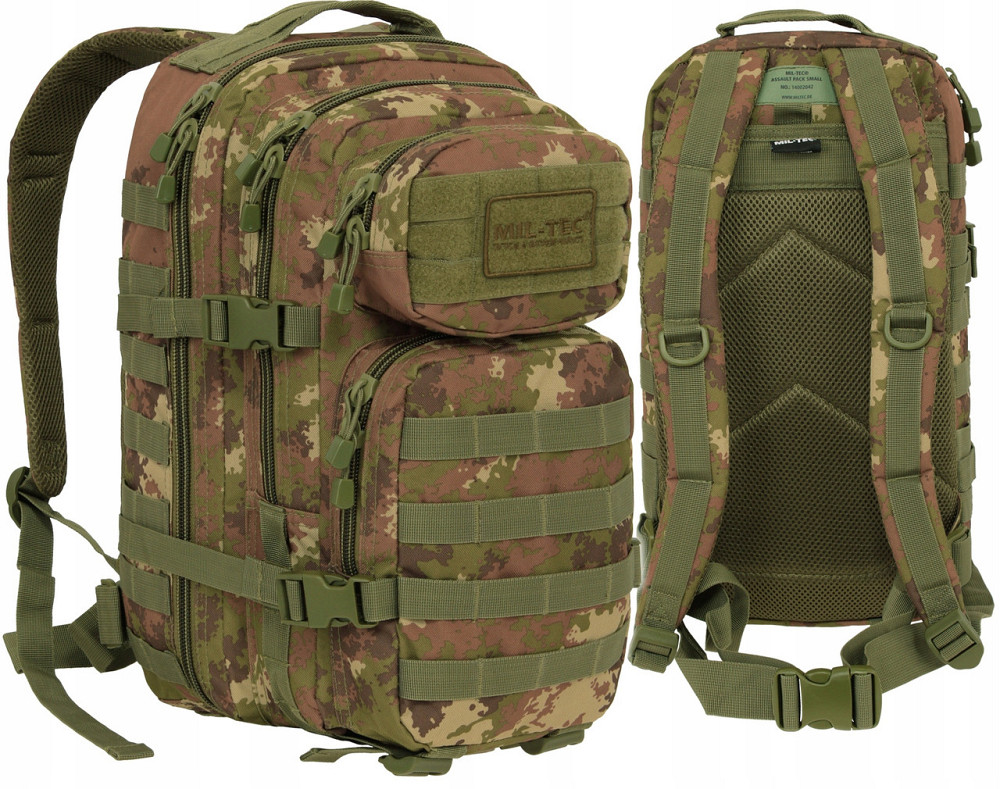 Тактичний рюкзак 20 літрів Mil-Tec "Assault Pack SM" (14002042) Vegetato Нововолинськ - фото 1
