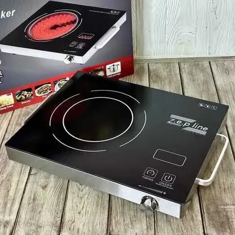 Настольная плита электрическая сенсорная инфракрасная одноконфорочная Zepline ZP-061 2200 Вт Коломыя