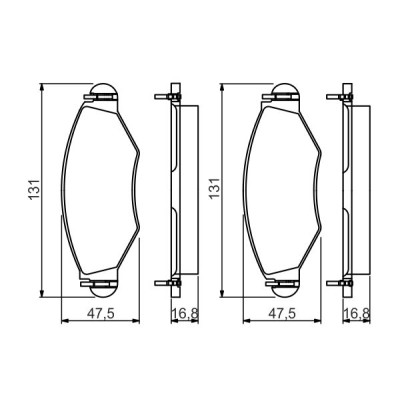 Гальмівні колодки Bosch 0 986 495 244 Вінниця - фото 7