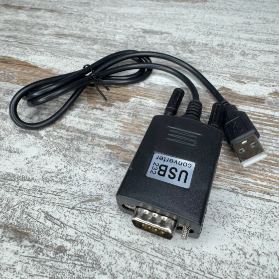 Кабель-перехідник USB у RS232 DB9 PL2303+MAX3243C 0.8 м для підключення пристроїв до ПК Київ