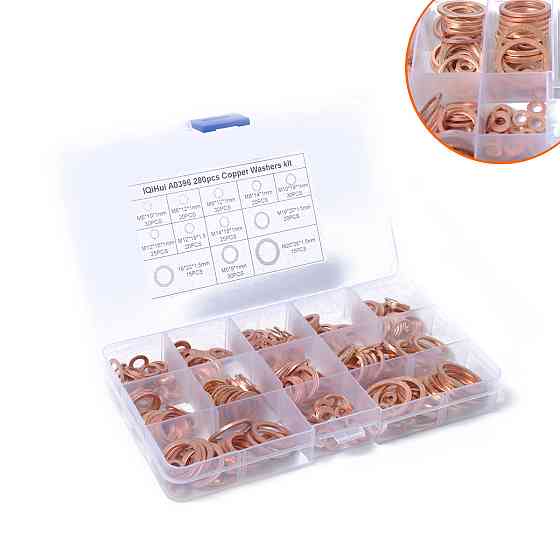 Набір мідних ущільнювальних кілець 280 шт для ремонту Київ