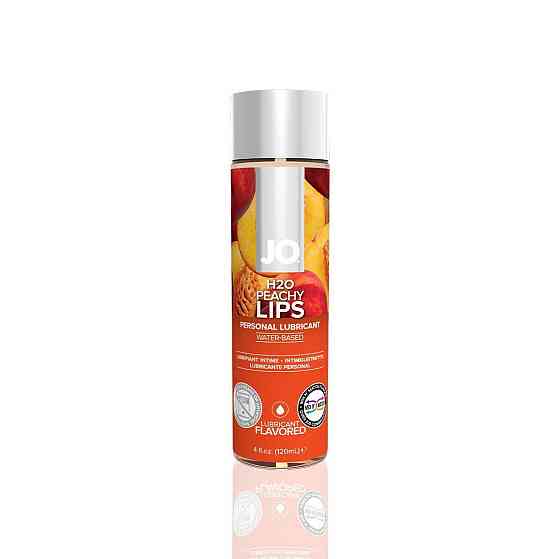 Смазка на водной основе JO H2O — Peachy Lips (120 мл) без сахара, растительный глицерин Sex Aura Киев
