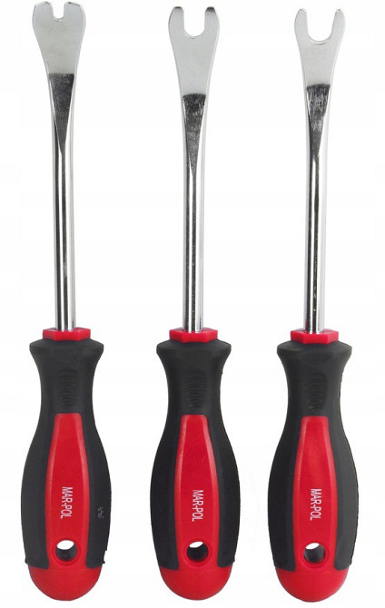 Набор рычажных съемников для зажимов клипс, штифтов 6 элементов Mar-Pol (M57445) Нововолынск - изображение 3