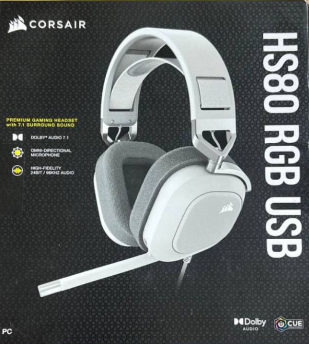 Игровые наушники Corsair HS80 RBG! Харьков - изображение 5
