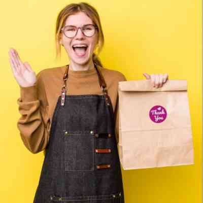 Этикетка UKRMARK термо ECO 38x38/0.1тыс, круг, червиный (900388) Винница